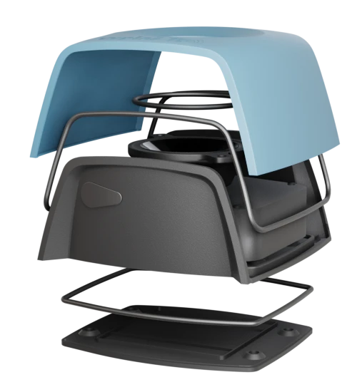 Aparat repelent pentru păsări - culoare albastră