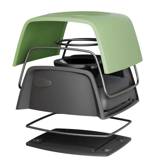 Aparat repelent pentru păsări - culoare verde